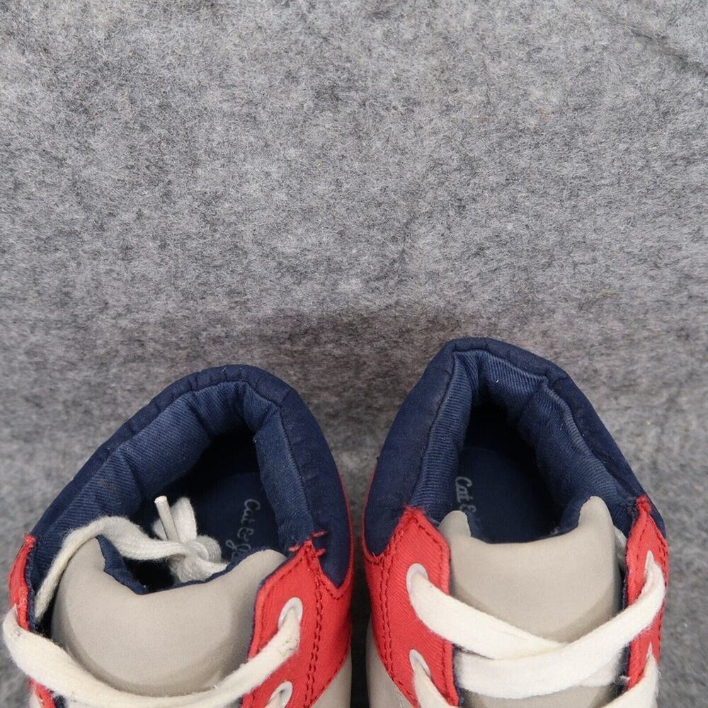 Cat & Jack Shoes Kids 4 Sneakers High Top Casual Comfort Active School Lace Up - Picture 4 of 15